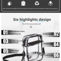 PVC transparent fashionable shoulder bag PVC environmentally